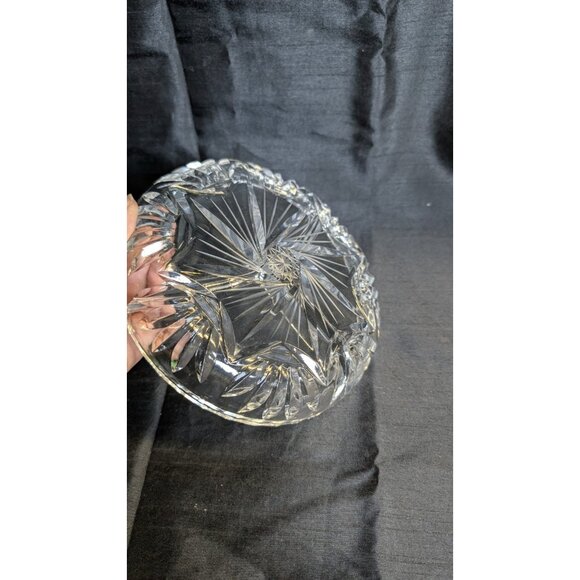 3 for $30 Vintage Cut Crystal Pickle / Olive Tray - 6 5/8" Diameter - Picture 5 of 7